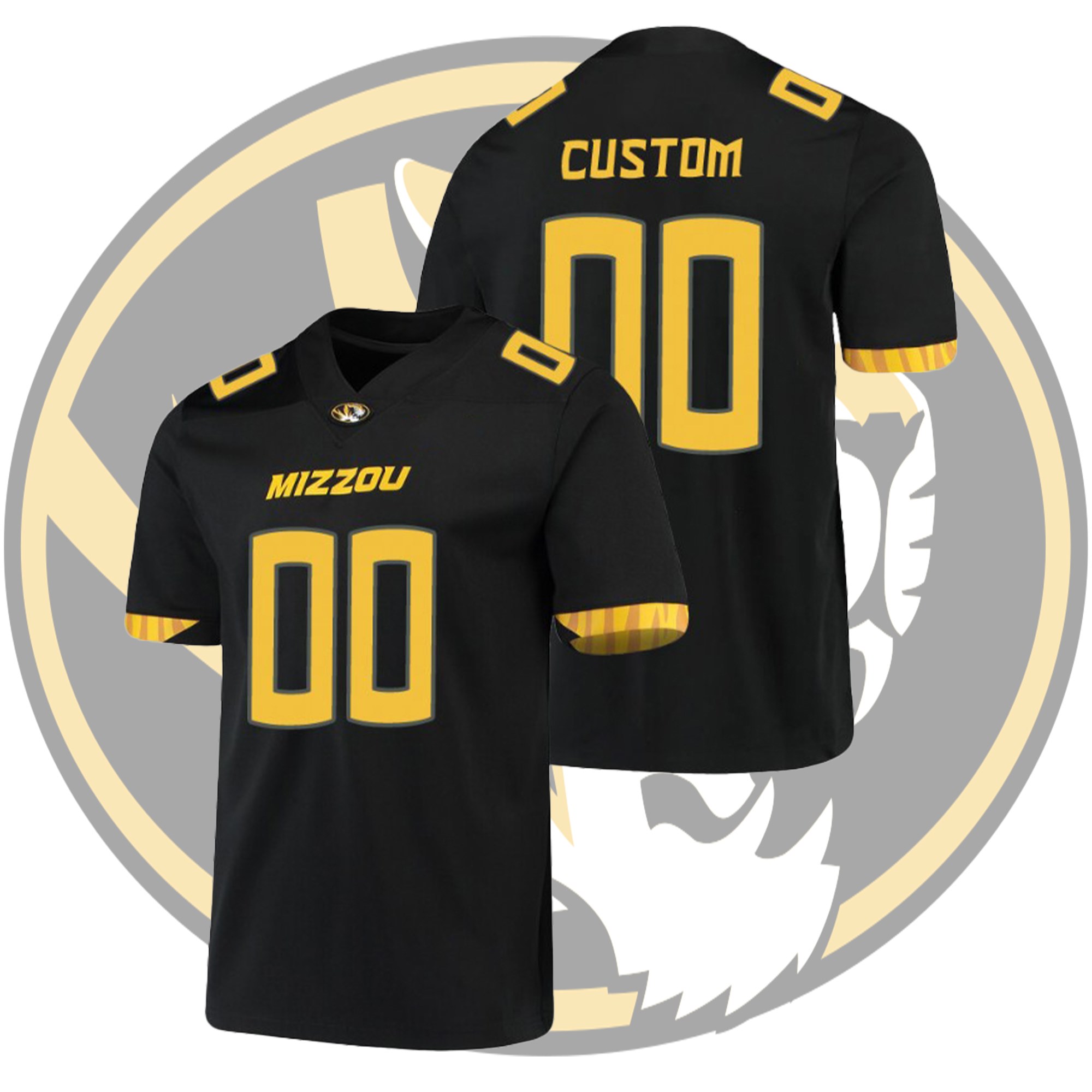 Custom Missouri Tigers Black Untouchable Game College Football Jersey Custom Missouri Tigers Black Untouchable Game College Football Jersey