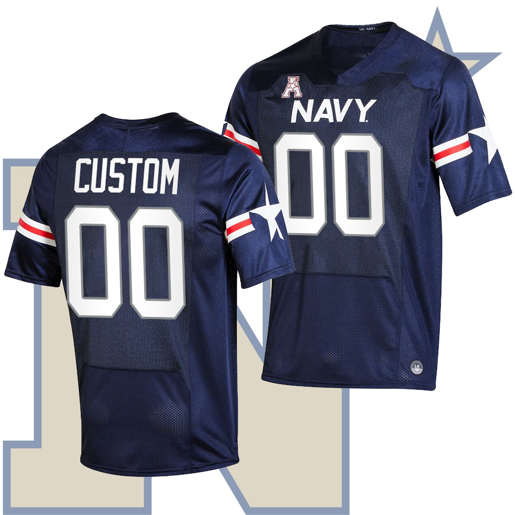 Custom Navy Midshipmen Jersey Navy Fly Navy Rivalry Game College Football Jersey Custom Navy Midshipmen Jersey Navy Fly Navy Rivalry Game College Football Jersey