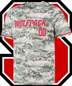 Custom NC State Wolfpack Camo College Baseball Jersey