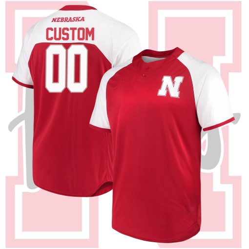 Custom Nebraska Huskers Scarlet Diamond King 2.0 Climalite Jersey College Baseball