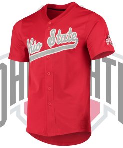 Custom Ohio State Buckeyes Red Vapor Untouchable Elite Jersey College Baseball