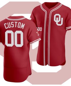 Custom Oklahoma Sooners 2021 Vapor Prime Red College Baseball Jersey