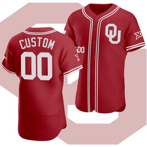 Custom Oklahoma Sooners 2021 Vapor Prime Red College Baseball Jersey