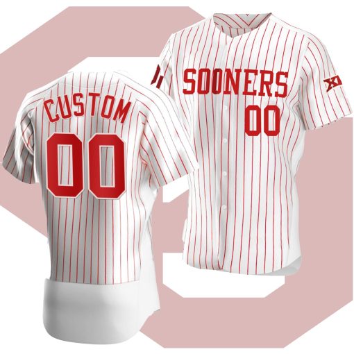 Custom Oklahoma Sooners White 2021 Vapor Prime College Baseball Jersey