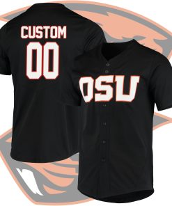 Custom Oregon State Beavers Black Vapor Untouchable Elite Jersey College Baseball