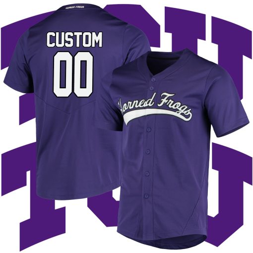 Custom TCU Horned Frogs Purple Vapor Untouchable Elite Jersey College Baseball