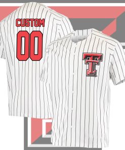 Custom Texas Tech Red Raiders Performance College Baseball Jersey - White