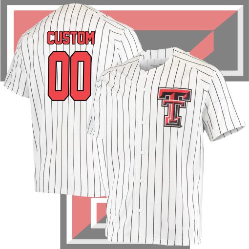Custom Texas Tech Red Raiders Performance College Baseball Jersey - White