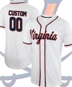 Custom Virginia Cavaliers College Baseball Jersey - White