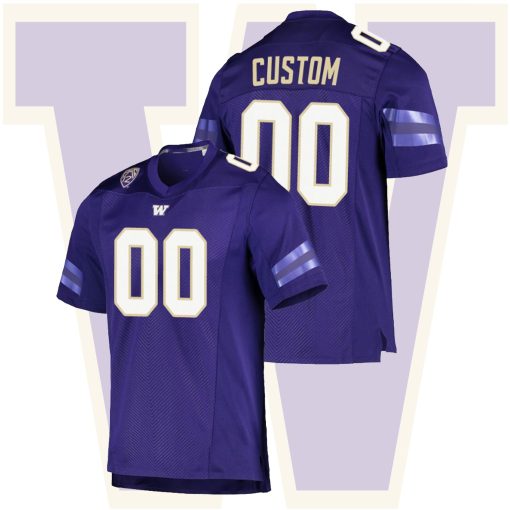 Custom Washington Huskies Purple College Football Game Jersey