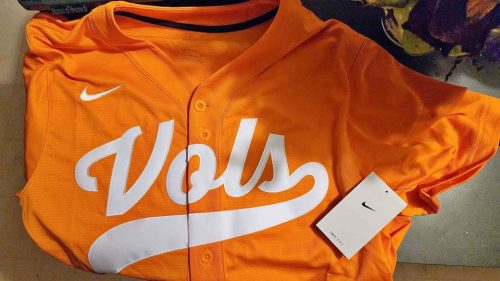 Custom Tennessee Volunteers Full-Button College Baseball Jersey - Orange photo review