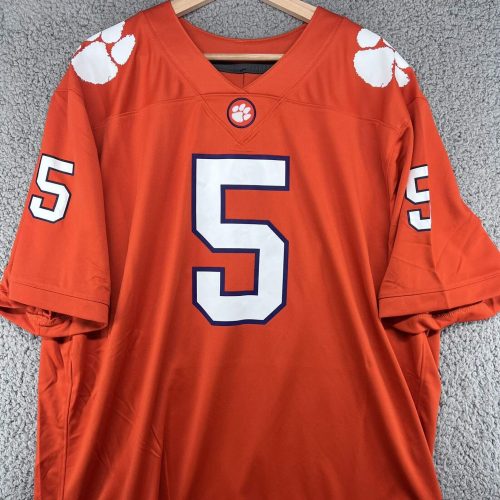 Custom Clemson Tigers Orange College Football Playoff Game Jersey photo review