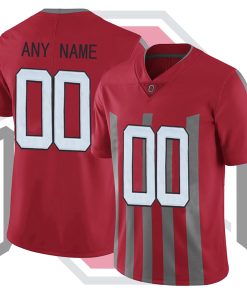Custom Ohio State Buckeyes Red 1916 Throwback Limited College Football Jersey