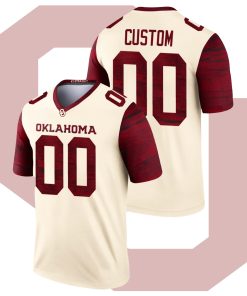 Custom Oklahoma Sooners Cream Legend Alternate College Football Jersey