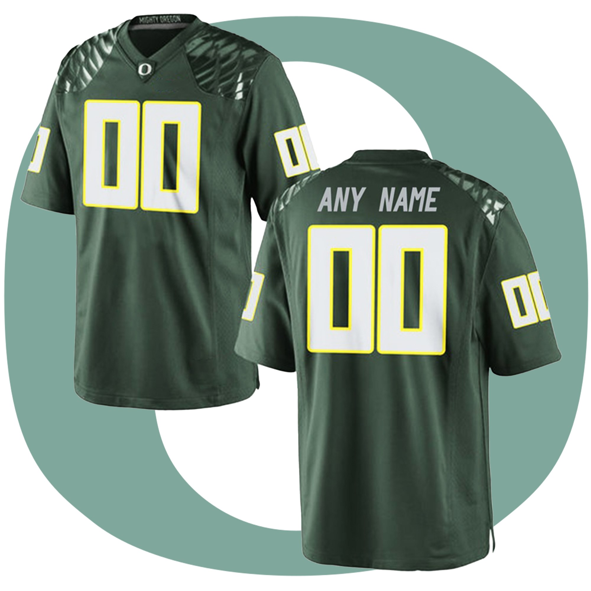 Custom Oregon Ducks Green College Limited College Football Jersey Custom Oregon Ducks Green College Limited College Football Jersey
