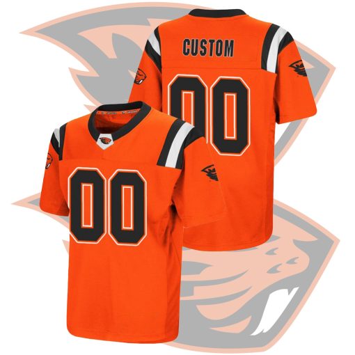 Custom Oregon State Beavers Orange College Football Jersey