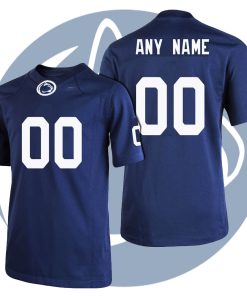 Custom Penn State Nittany Lions Navy Blue Premier College Football Jersey