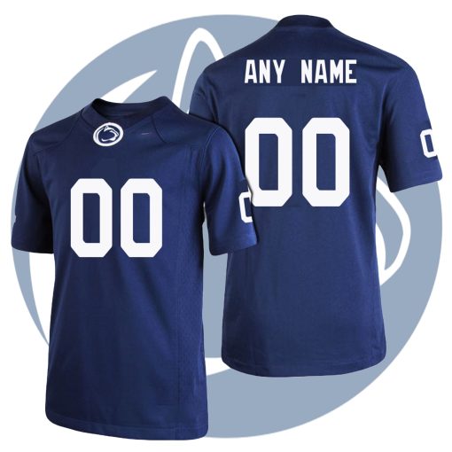 Custom Penn State Nittany Lions Navy Blue Premier College Football Jersey