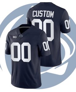 Custom Penn State Nittany Lions Navy College Football Game Jersey