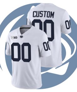 Custom Penn State Nittany Lions White College Football Limited Jersey