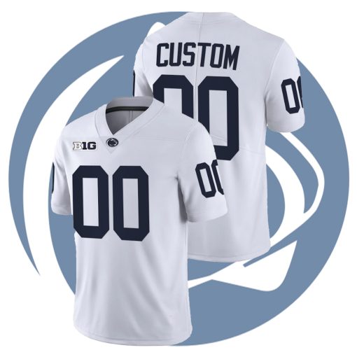 Custom Penn State Nittany Lions White College Football Limited Jersey