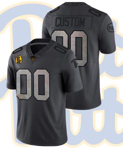 Custom Pitt Panthers Anthracite Steel City Limited College Football Jersey
