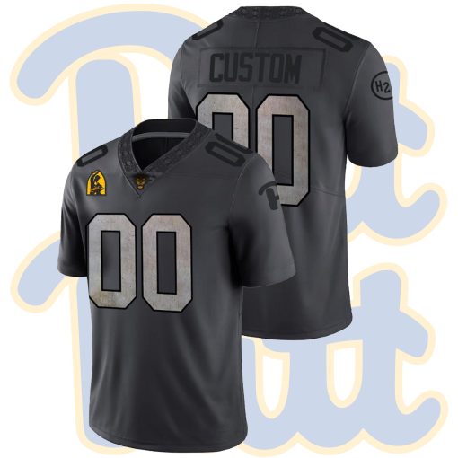 Custom Pitt Panthers Anthracite Steel City Limited College Football Jersey