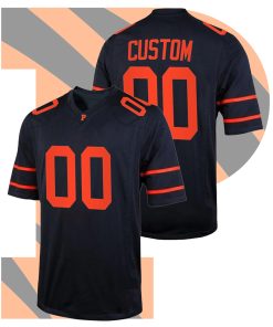 Custom Princeton Tigers Jersey Navy Ivy League Football Conference Champions