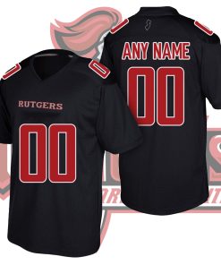 Custom Rutgers Scarlet Knights Black College Football Jersey