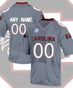 Custom South Carolina Gamecocks Grey College Limited Football Jersey