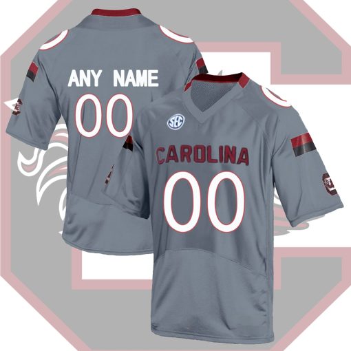 Custom South Carolina Gamecocks Grey College Limited Football Jersey