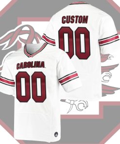 Custom South Carolina Gamecocks White Premiere College Football Jersey