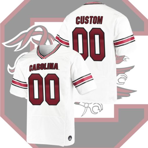 Custom South Carolina Gamecocks White Premiere College Football Jersey