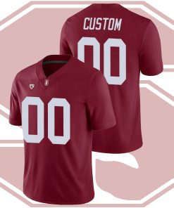 Custom Stanford Cardinal College Football Game Jersey - Cardinal