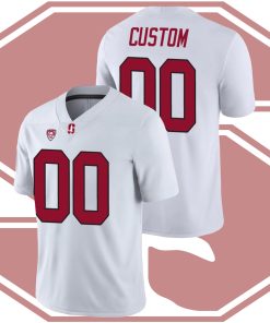 Custom Stanford Cardinal White Game College Football Jersey