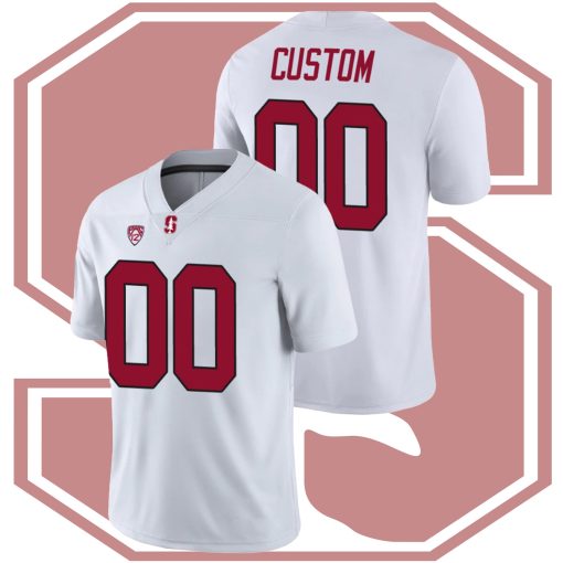 Custom Stanford Cardinal White Game College Football Jersey