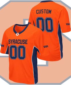 Custom Syracuse Orange Orange Max Power College Football Jersey