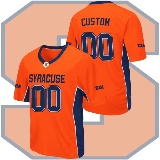 Custom Syracuse Orange Orange Max Power College Football Jersey