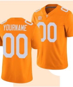 Custom Tennessee Volunteers Orange College Football Alumni Player Game Jersey