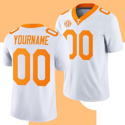 Custom Tennessee Volunteers White Game College Football Jersey