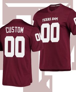 Custom Texas A&M Aggies Maroon AEROREADY College Football Jersey