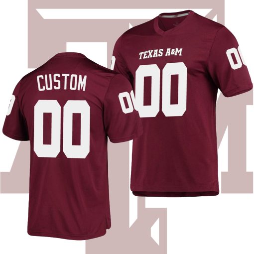 Custom Texas A&M Aggies Maroon AEROREADY College Football Jersey