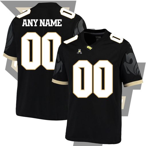 Custom UCF Knights Football Black College Football Jersey