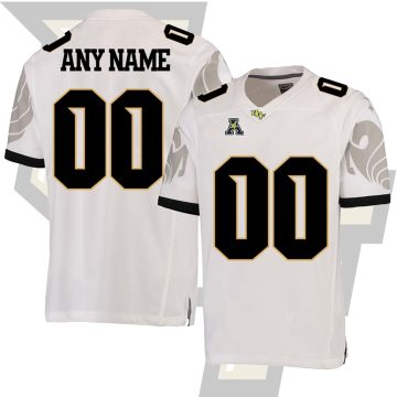 Custom UCF Knights Football White College Football Jersey