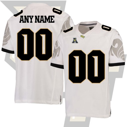 Custom UCF Knights Football White College Football Jersey