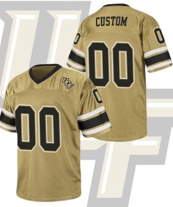 Custom UCF Knights Gold Stadium College Football Jersey