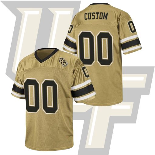 Custom UCF Knights Gold Stadium College Football Jersey