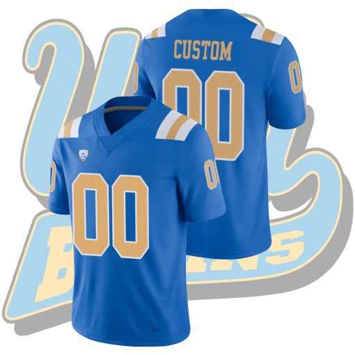 Custom UCLA Bruins Blue Game College Football Jersey