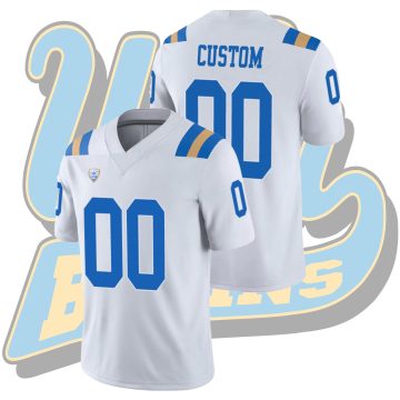 Custom UCLA Bruins White Game College Football Jersey