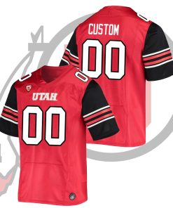 Custom Utah Utes Red College Football Premiere Jersey